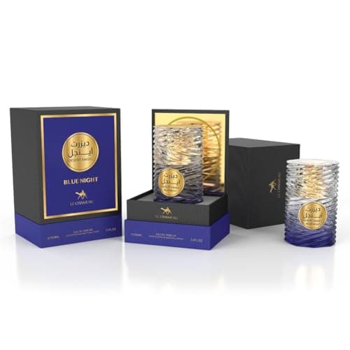 Image of Le Chameau Desert Angel Blue Night 100ml Unisex Eau de Parfum – Citrus Lemon, Calone, Ginger, Vodka, Ambroxan, White Musk Fragrance, Long-Lasting Scent for Men & Women, Premium Perfume