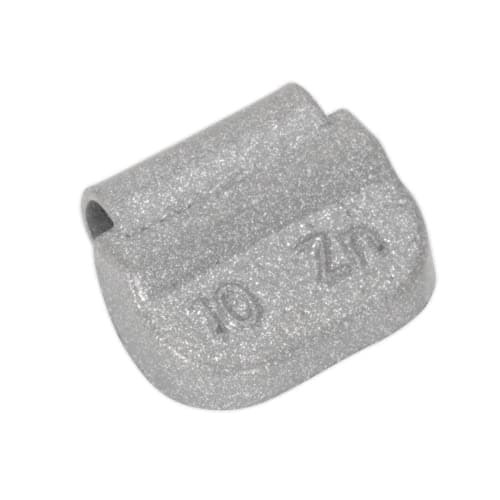 Image of Sealey Wwsh10 Wheel Weight 10G Hammer-On Zinc for Steel Wheels Pack of 100