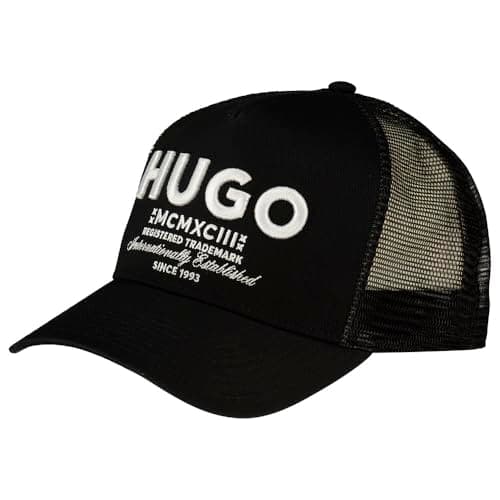 Image of Hugo BOSS Men's Merk 10269331 01 Trucker hat, Black, One Size