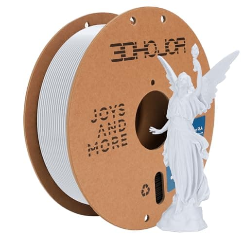 Image of 3D Printing Filament Basic PLA Filament 1.75mm 300mm/s 1kg Cardboard Spool Dimensional Accuracy +/- 0.03 mm Fit Most 3D FDM Printer-Cold White