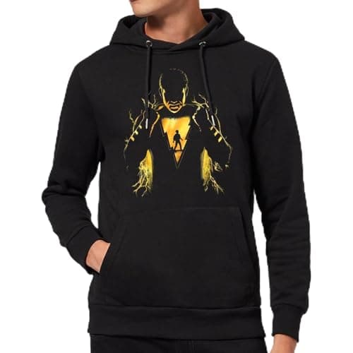 Image of Zavvi Official Shazam Adults Hoodie - Lightning Silhouette Black - XL