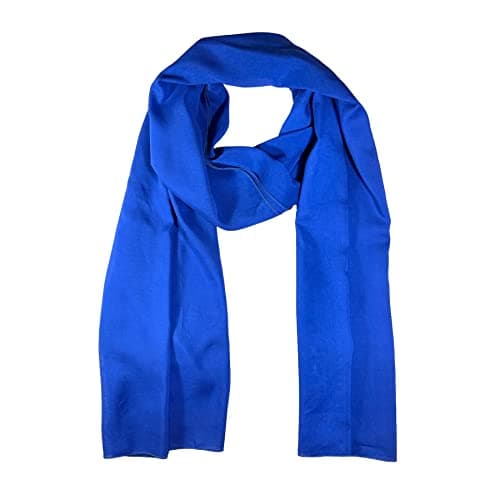 Image of WESTEND CHOICE Ladies Scarves Large Plain Rayon Scarf Shawl Women Head Scarf Stole Neck Wrap women's scarves & wraps 180x70 cm (Royal blue)