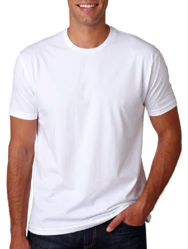 Image of Next Level Mens Cotton Crew - WHITE - XS - (Style # 3600 - Original Label) - White -