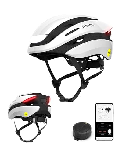 Image of Lumos Ultra Smart Bike Helmet | Customizable Front and Back LED Lights with Turn Signals | Road Bicycle Helmets for Adults: Men, Women