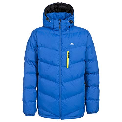 Image of Trespass Men's Padded Jacket Blustery - Casual Winter Casual Jaket, Drawcord Hem, Adjustable Zip-Off Hood, Elasticated Cuffs, Low Profile Zips, Waterproof, Windproof