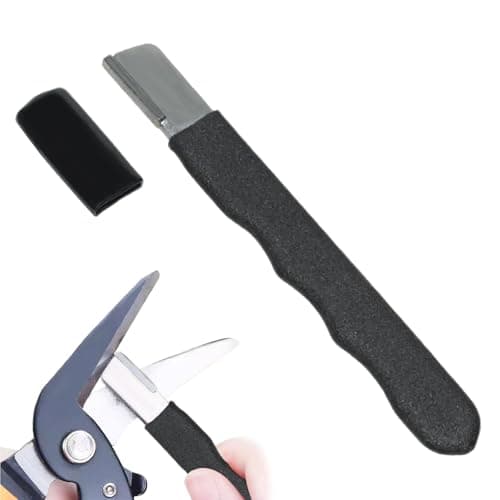 Image of Shear Sharpener,Garden Tool Sharpener,Carbide Hedge Trimmer Blade Sharpener for Garden Tools (Black)