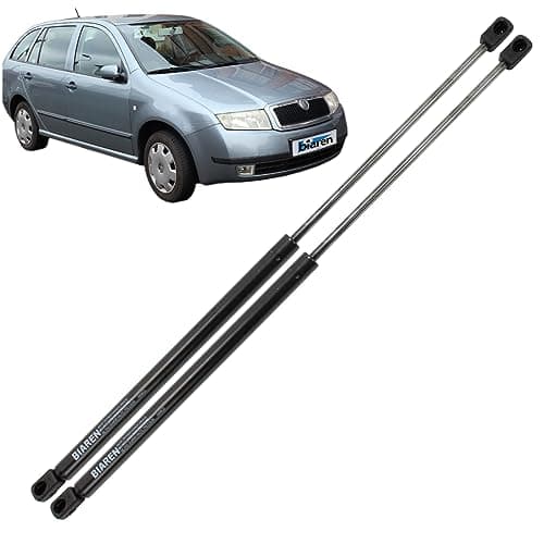 Image of BIAREN 2x Rear Tailgate Boot Gas Struts For Skoda Fabia 6Y2 6Y5 1999-2008 Lift Support System 600 (N) 440 MM 6Y0827550A 6Y0827550C 6Y0827550