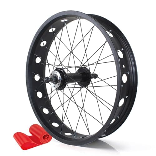 Image of FKXSXAZ 20in/24in/26in X 4.0" Fat Tire Bike Front Rear Wheel Disc Brake Snow Beach E-Bike Wheelset QR 135mm/195mm 36H Hubs 14G Spokes Wheels For 7-12s Rotary Freewheel
