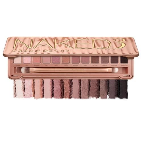 Image of Urban Decay Naked 3 Eyeshadow Palette, 12 Rosy Hues for Increased Glow or Smoky Looks, 15.6g