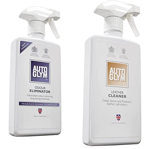 Image of Autoglym Odour Eliminator, 500ml - Car Air Fresheners Spray and Odour Eliminator & Leather Cleaner, 500ml - Car Leather Cleaner Deep Cleans and Freshens Automotive Leather Upholstery