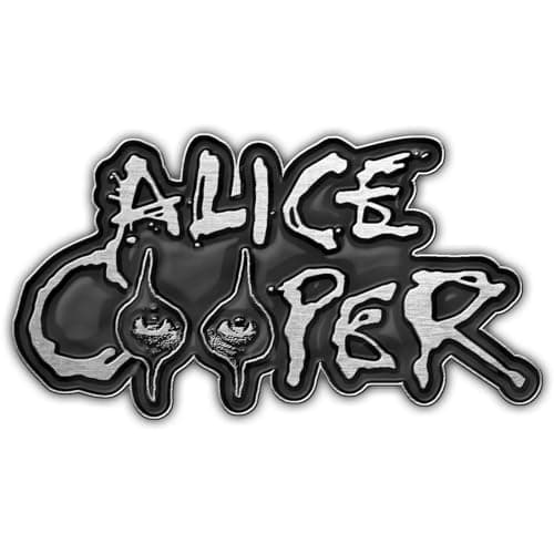 Image of Alice Cooper logo pin badge, One Size, Metal, no gemstone