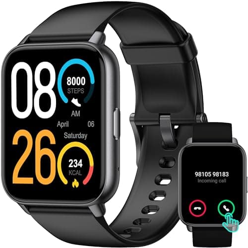 Image of LETSACTIV Smart Watch for Men Women,1.91"HD Fitness Trackers, Answer/Make Calls, No App/Phone Needed Pedometers,Fitness Watch with Blood Oxygen Heart Rate Monitor,100+Sports Modes Step Counters, Black