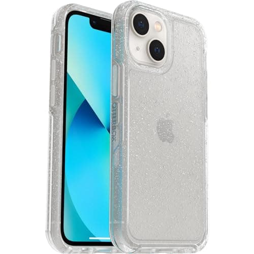Image of OtterBox iPhone 13 Mini & iPhone 12 Mini (Only) - Symmetry Clear Series Case - Stardust - Ultra-Sleek - Wireless Charging Compatible - Raised Edges Protect Camera & Screen - Non-Retail Packaging