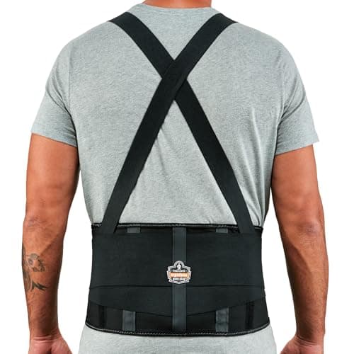 Image of Ergodyne ProFlex 1100SF Back Support Brace, 8" Spandex Belt, Patented Stays Provide Added Support, Medium