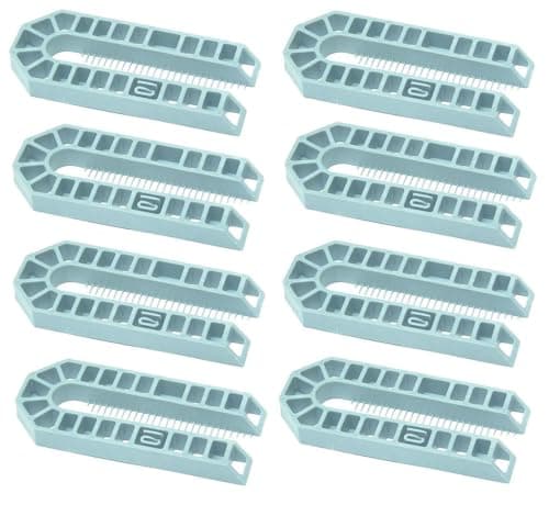 Image of TERF® 100mm X 43mm X 10mm Thick U Shims Packers Spacers Plastic Packing Horseshoe Window Glazing Door Kitchen Cabinet Tiles Installations with 10mm Thick - Pack of 25