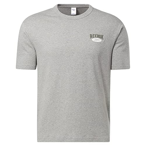 Image of Reebok Unisex's Classics Archive Essentials Tee T-Shirt, Medium Grey Heather