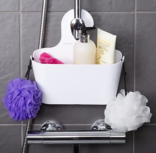 Image of Croydex PA120822 Shower Basket, White, One Size