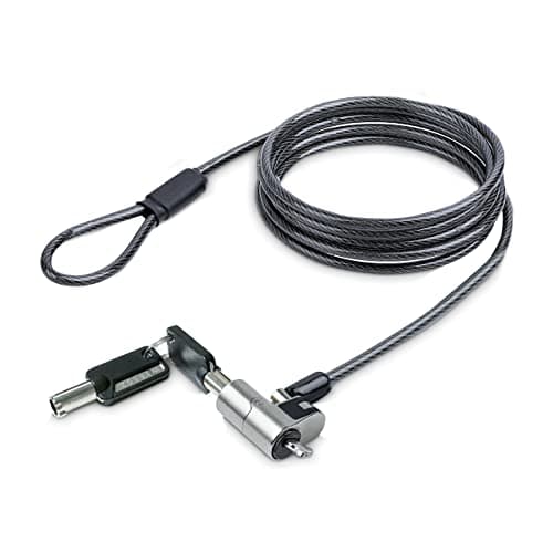 Image of StarTech.com Nano Laptop Cable Lock, 6ft (2m), Anti-Theft Keyed Lock, Security Cable Locks Nano Slot Notebooks, For EliteBook/2-1 Laptops, Steel Cable Lock For Laptop (NANOK-LAPTOP-LOCK)
