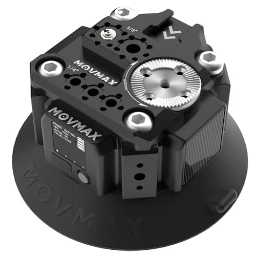 Image of Vaxis Global MOVMAX 4.5" Solar Electronic Suction Cup Camera Mount, 1/4", 3/8" Mounting Holes for ARRI, Solar-Powered/Auto Pressure Detection/LCD Display