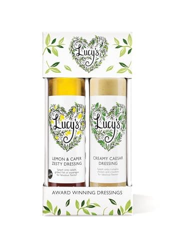 Image of Lucy's Dressings - Zesty Duo Pack, Lemon & Caper, 250ml and Creamy Caesar, 250ml
