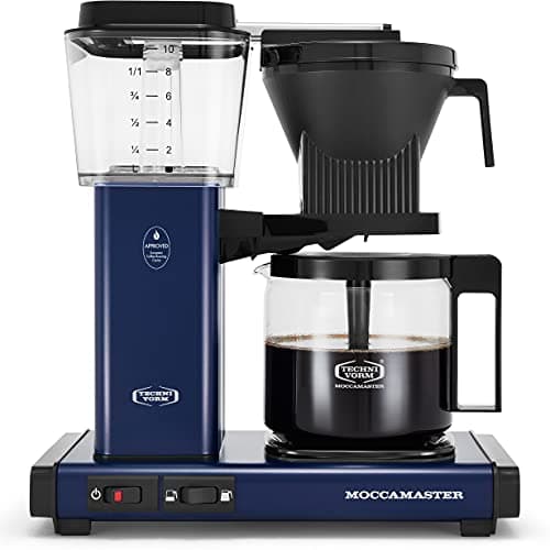Image of Moccamaster 53928 KBGV Select Coffee Maker, Midnight Blue, 40 ounce, 10-Cup, 1.25L