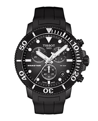 Image of TISSOT Seastar 1000 Chronograph Men's Black Watch T120.417.37.051.02