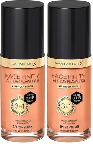Image of Max Factor Facefinity 3 In 1 All Day Flawless Foundation Deep Bronze (Pack of 2)