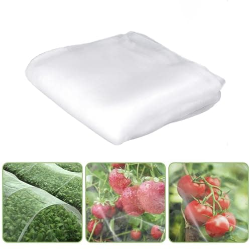 Image of LMSHOWOWO 2m x 5m Garden Netting Mesh, Garden Insect Netting, Anti Bird Butterfly Netting, Fine Mesh Insect Protection Net for Plant Vegetables Brassica Flowers Fruit Trees Strawberry Greenhouse Crops