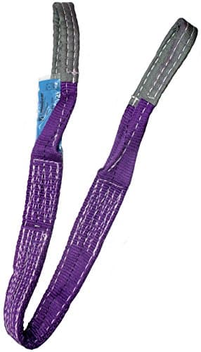 Image of 1 Tonne Duplex Polyester Webbing Lifting Cargo Sling Strap Strop 1-10mtr EWL Certified BSEN1492-1 2000 (1mtr)