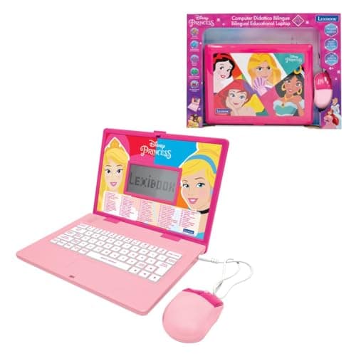 Image of Lexibook, Disney Princess, Educational Laptop with 164 Activities, English/Italian, JC598DPi5