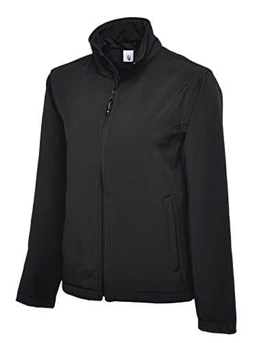 Image of Uneek UC612 Mens Classic Full Zip Softshell Jacket, Black, 6XL