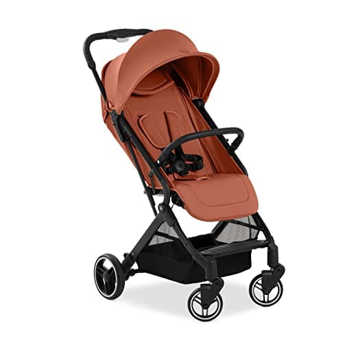 Image of hauck Travel N Care Plus, Cork - Lightweight Travel Pushchair with Raincover, Head Cushion Suspension, Compact & Foldable, UPF 50+, Fully Reclining from Birth up to 22 kg