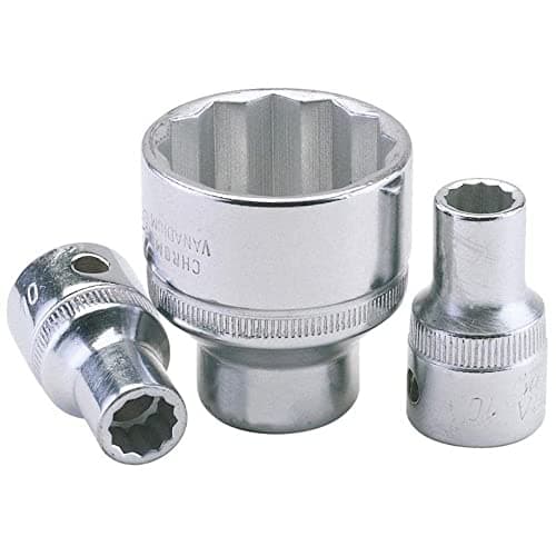 Image of Draper 24731 Elora Bi-Hexagon Socket, 1/2" Square Drive, 28mm, Blue