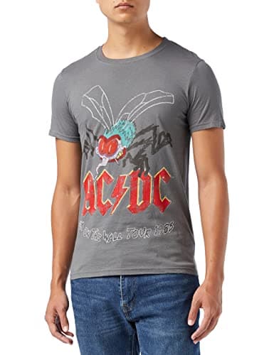 Image of AC/DC Men's Fly on the Wall T-Shirt, Grey, Medium