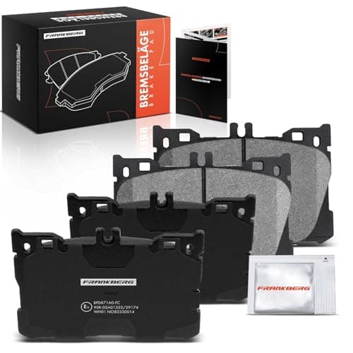 Image of Frankberg Brake Pad Set incl. 4x Pads Front Compatible with GLC X253 E-Class T-Model S213 C-Class T-Model S205 GLC Coupe C253 Replace# 0004207900,0004205000