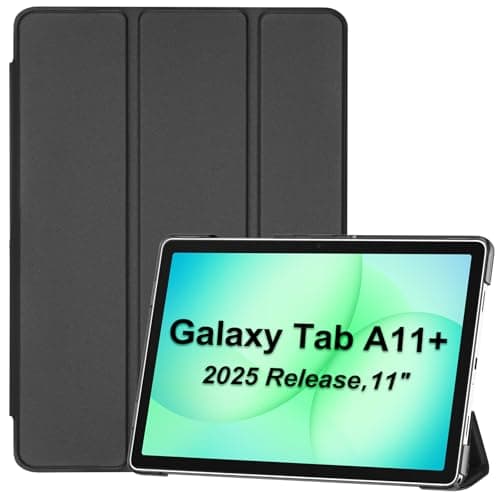 Image of ProCase Case for Samsung Galaxy Tab A11+ (SM-X230) 2025/ A9+ (SM-X210) 2023 11 Inch, Galaxy Tab A11 Plus/A9 Plus 11 Inch Tablet Case, Cover with Auto Sleep/Wake -Black