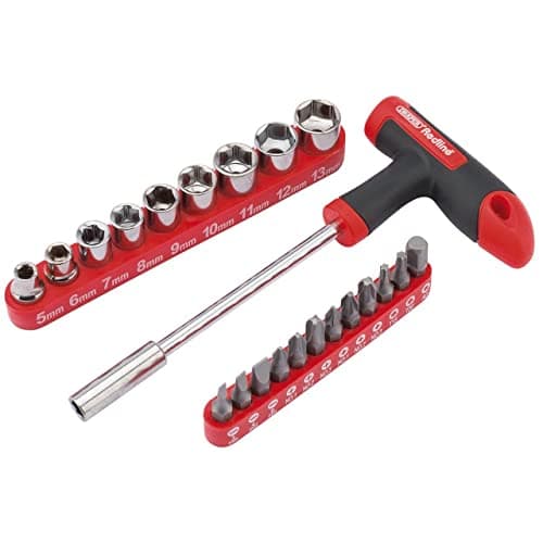 Image of Draper Redline 68841 T-Handle Driver with Sockets and Bits Set (22-Piece)