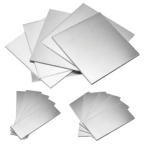 Image of Swpeet 5Pcs 7.5x7.5cm-3x3 Inch Welding Plate Kit, 11 Gauge Mild Steel Welding Plate, Welding Steel Practice and Training Welding Coupons for Stick and Brazing Welding