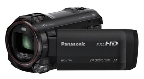 Image of Panasonic HC-V750EB-K Full HD Camcorder - Black (24MP, 50x Intelligent Zoom, Wi-Fi, NFC) (New for 2014) (Renewed)