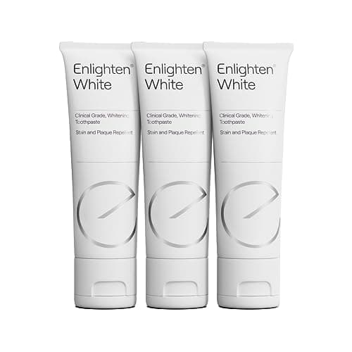 Image of Enlighten White - Whitening Toothpaste with Fluoride, 75 ml - Advanced Enamel Protection and Stain Removal, Restores Shine and Improves Colour - Recommended by Dentists - 3 Pieces