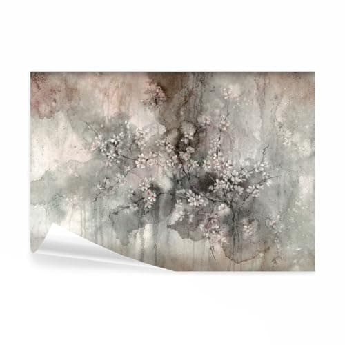 Image of decomonkey Photo Wallpaper Flower Tree 350 x 256 cm - Vintage Floral Wall Mural Non-Woven Murals Wall Art Fleece Modern Print Home Decoration Design Nature Picture Abstract Bedroom Living Room
