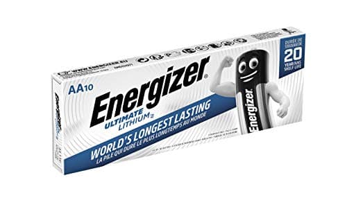 Image of Energizer Ultimate Lithium AA Batteries (10 Pack) - The World's Longest Lasting Double A Battery - 100% Leak Proof Construction - 25 Year Shelf Life