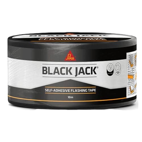 Image of Sika Everbuild Black Jack Strong Self Adhesive Flashing Tape – Natural Lead-Look Finish – 75mm x 10m