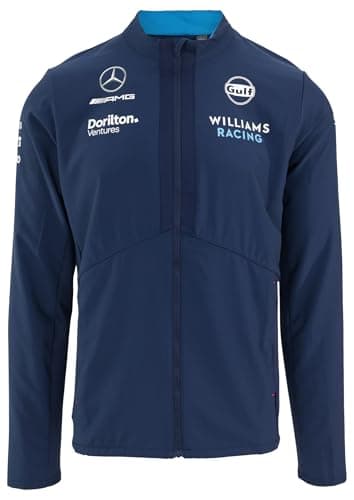 Image of Umbro x Williams Racing Team Presentation Full Zip Men's Jacket, Peacoat/Diva Blue
