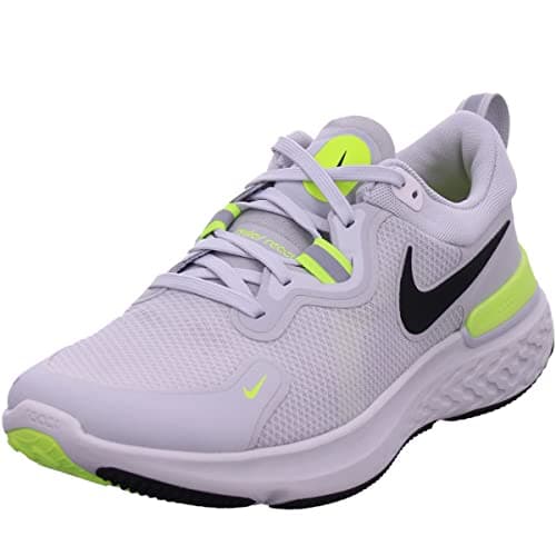 Image of Nike Men's React Miler Running Shoe, Grey Fog/Black-Particle Grey-Volt, 10 UK