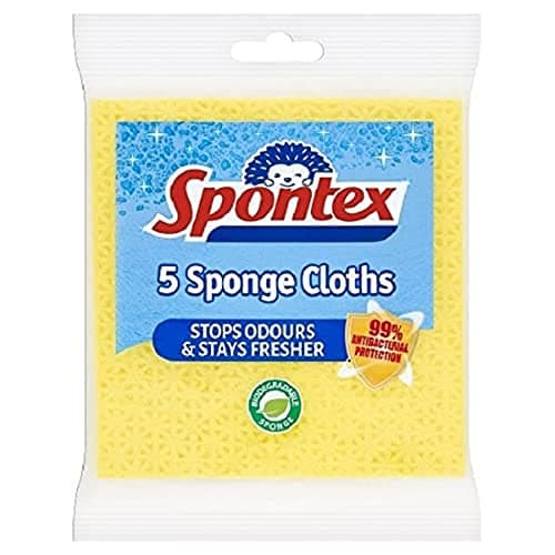 Image of Spontex Sponge Cloths, Pack of 5