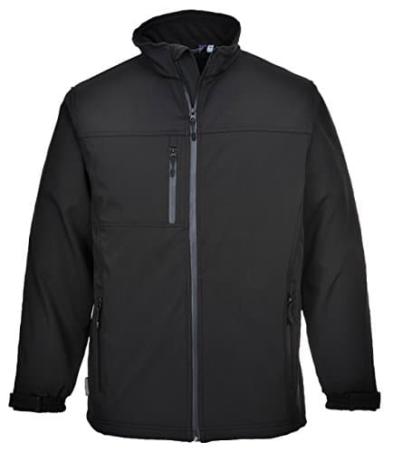 Image of Portwest TK50 Water Resistant Windproof Softshell Jacket (3L) Black, 5X-Large