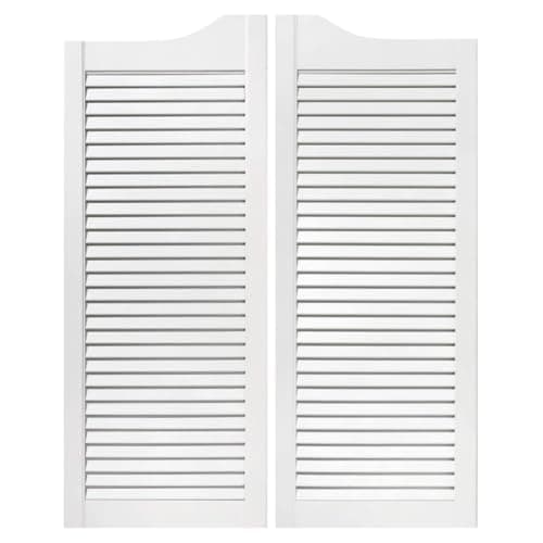 Image of Bortaberg Saloon Doors Set of 2 (Left and Right) - 100x80 cm - Ideal for Cafes, Bars, and Home Interiors (White, 1000mm (39'') x 800mm (31.5'')