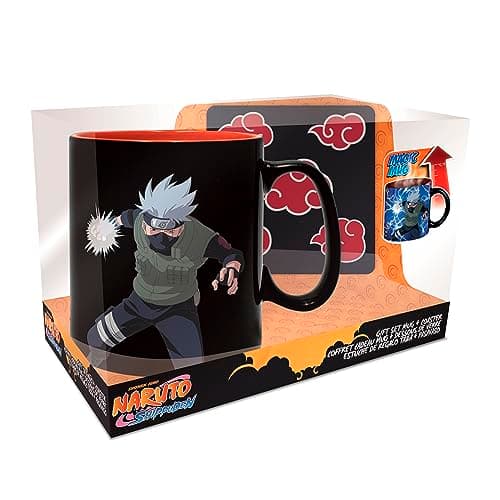 Image of NARUTO SHIPPUDEN Gift set Mug Heat Change + Coaster Akatsuki
