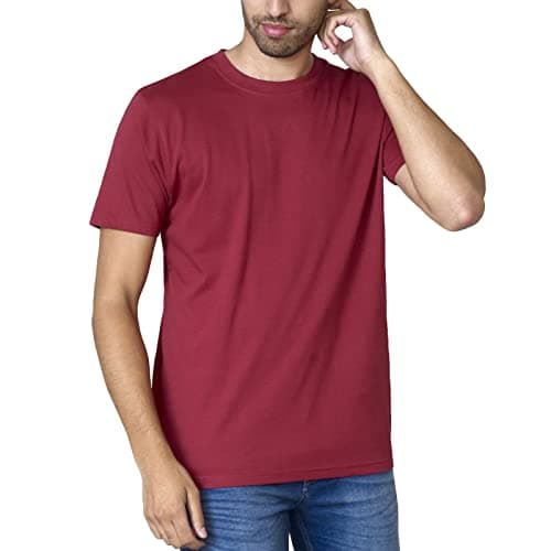 Image of D555 Duke Mens Flyers Cotton Crew Neck T-Shirt - Red - XXL